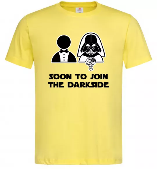 Чоловіча футболка Soon to join the darkside Лимонний фото