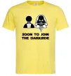 Чоловіча футболка Soon to join the darkside Лимонний фото