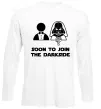 Лонгслів Soon to join the darkside Білий фото