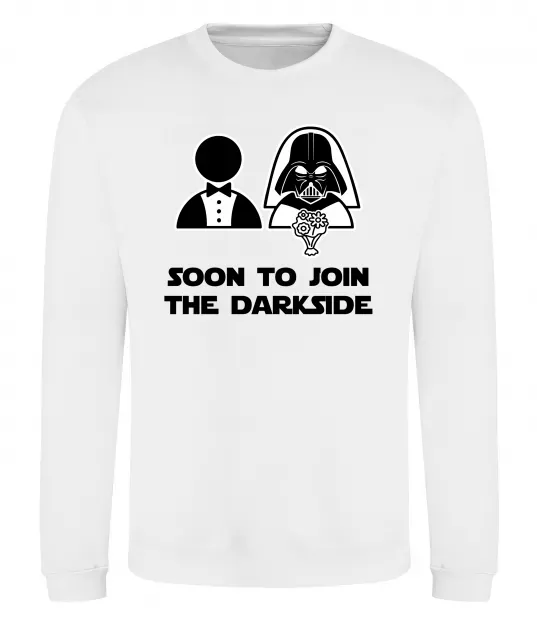 Світшот Soon to join the darkside Білий фото