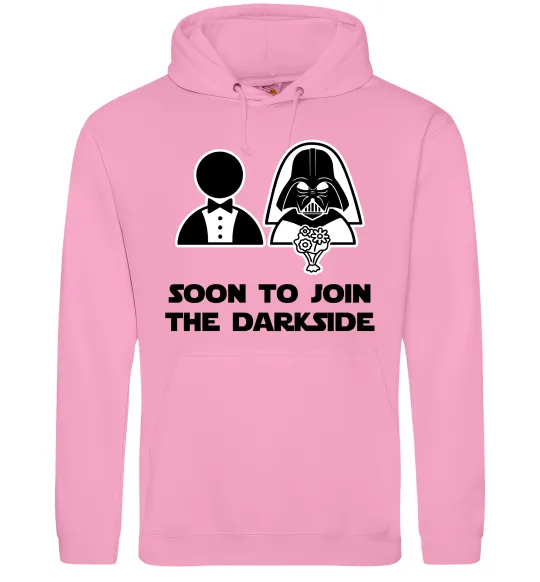Мужская толстовка (худи) Soon to join the darkside Розовый фото