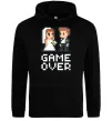 Мужская толстовка (худи) Wedding pixel game over Черный фото