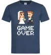 Чоловіча футболка Wedding pixel game over Темно-синій фото