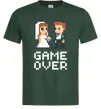 Чоловіча футболка Wedding pixel game over Темно-зелений фото