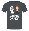 Чоловіча футболка Wedding pixel game over Графіт фото