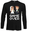 Лонгслів Wedding pixel game over Чорний фото