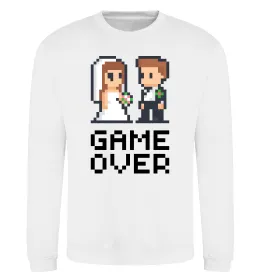 Світшот Wedding pixel game over Білий фото
