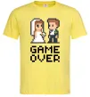 Чоловіча футболка Wedding pixel game over Лимонний фото