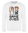 Свитшот Wedding pixel game over Белый фото