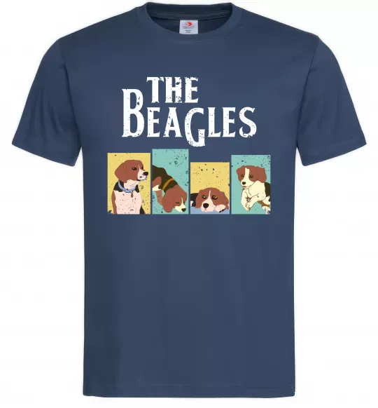 Чоловіча футболка The Beagles Темно-синій фото