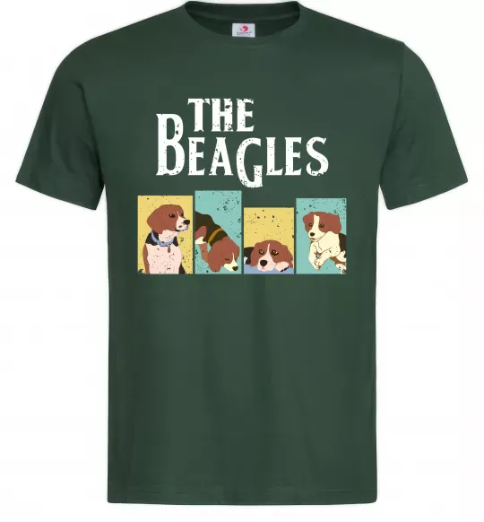 Чоловіча футболка The Beagles Темно-зелений фото