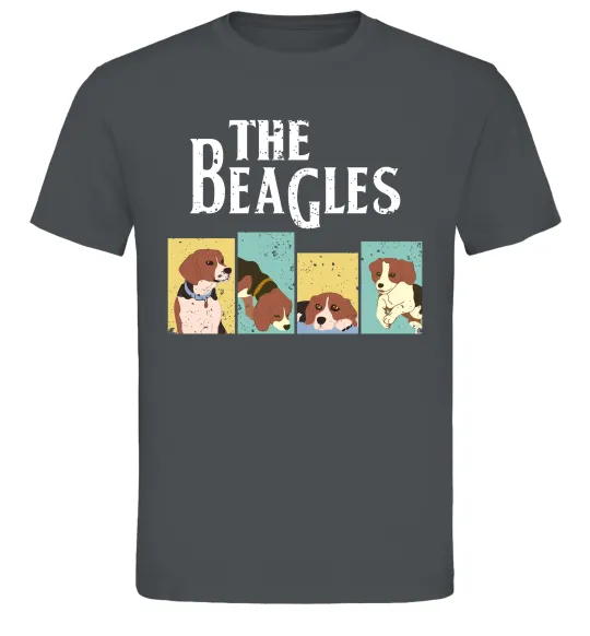 Чоловіча футболка The Beagles Графіт фото
