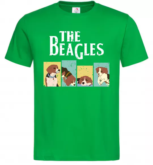 Чоловіча футболка The Beagles Зелений фото