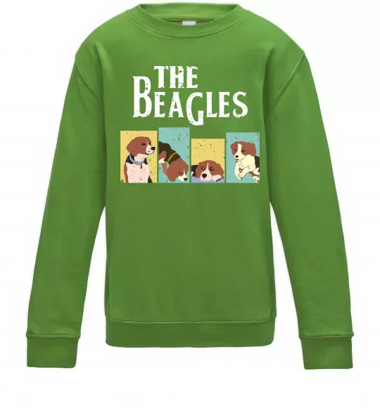 Детский Свитшот The Beagles Лаймовый фото