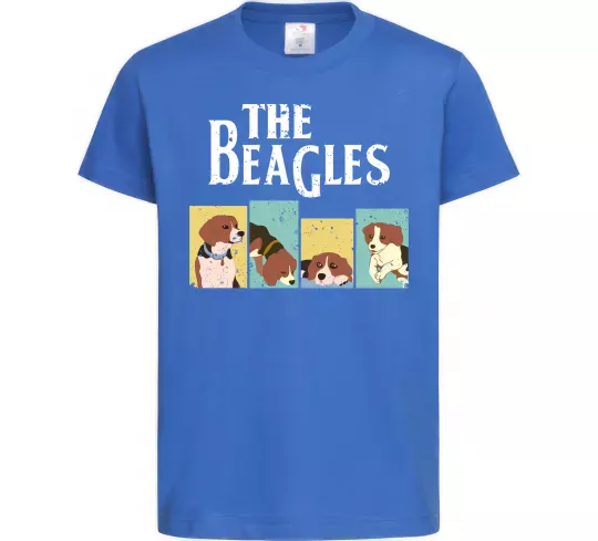 Дитяча футболка The Beagles Яскраво-синій фото