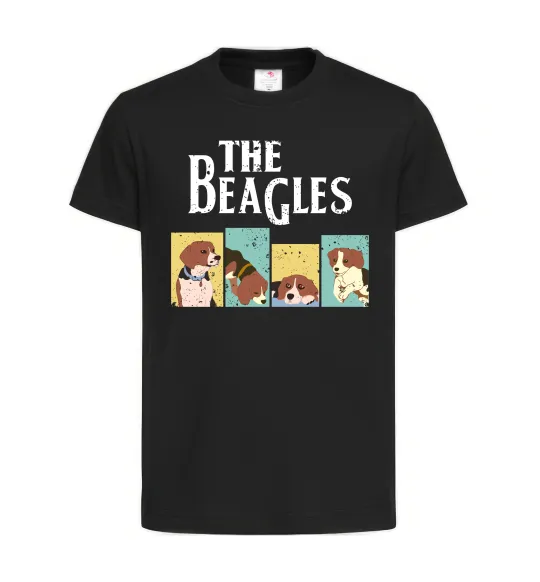 Дитяча футболка The Beagles Чорний фото