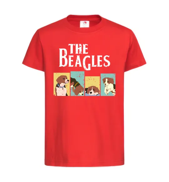 Дитяча футболка The Beagles Червоний фото