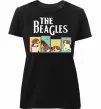 Жіноча преміум футболка The Beagles Чорний фото