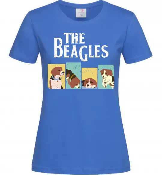 Женская футболка The Beagles Ярко-синий фото