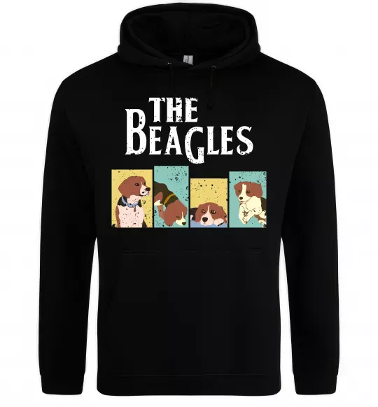 Жіноча толстовка (худі) The Beagles Чорний фото