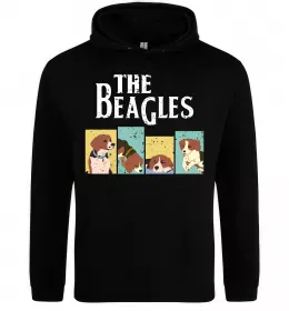 Женская толстовка (худи) The Beagles Черный фото