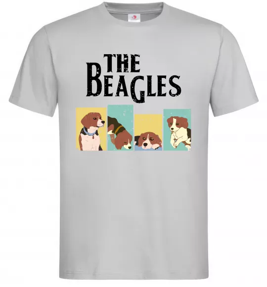 Чоловіча футболка The Beagles Сірий фото