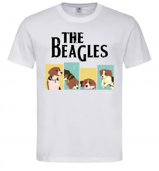 Чоловіча футболка The Beagles Білий фото