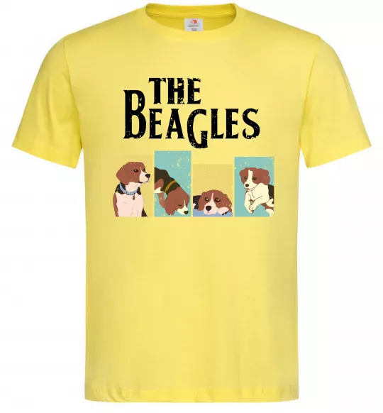 Чоловіча футболка The Beagles Лимонний фото