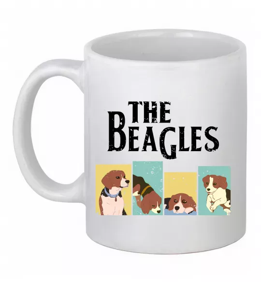 Чашка керамічна The Beagles Білий фото