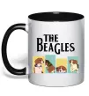 Чашка с цветной ручкой The Beagles Черный фото