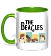 Чашка с цветной ручкой The Beagles Зеленый фото