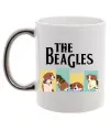 Чашка с цветной ручкой The Beagles Серебро фото