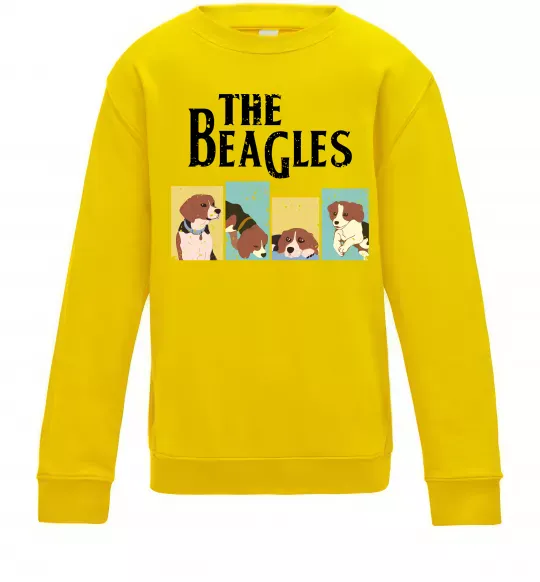 Детский Свитшот The Beagles Солнечно желтый фото