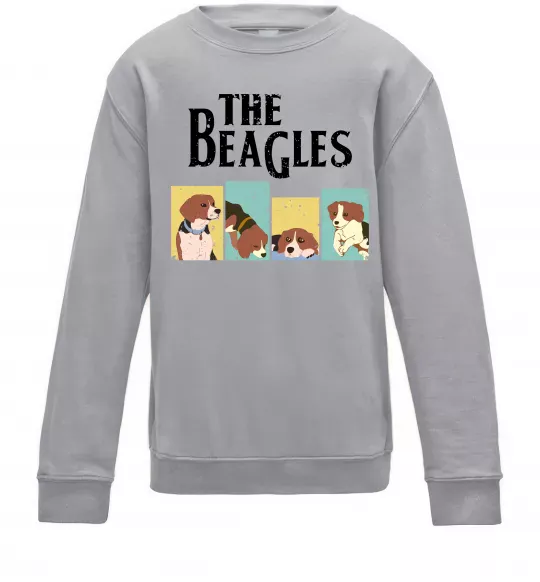 Детский Свитшот The Beagles Серый меланж фото