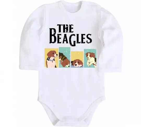 Дитячий бодік The Beagles Білий фото