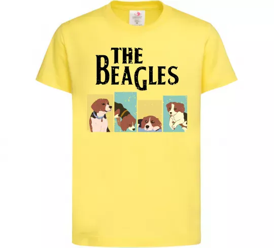 Дитяча футболка The Beagles Лимонний фото