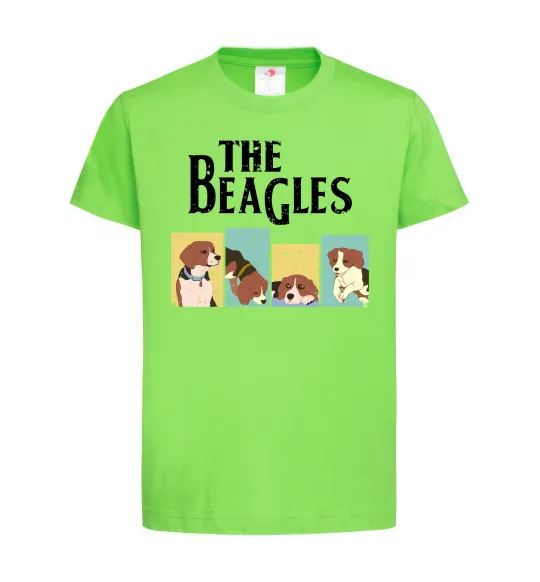 Дитяча футболка The Beagles Лаймовий фото