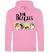 Мужская толстовка (худи) The Beagles Розовый фото
