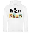 Мужская толстовка (худи) The Beagles Белый фото