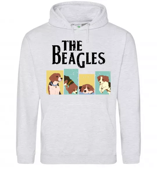 Жіноча толстовка (худі) The Beagles Сірий меланж фото