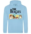 Женская толстовка (худи) The Beagles Голубой фото