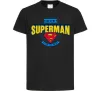 Детская футболка Dad is my Superman Черный фото