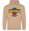 Жіноча толстовка (худі) Dad is my Superman Пісочний Жіноча толстовка (худі) Dad is my Superman Пісочний фото