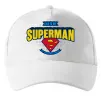 Кепка Dad is my Superman Білий фото