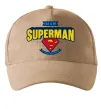 Кепка Dad is my Superman Песочный фото