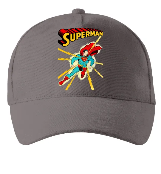 Кепка Superman lightning Сірий фото