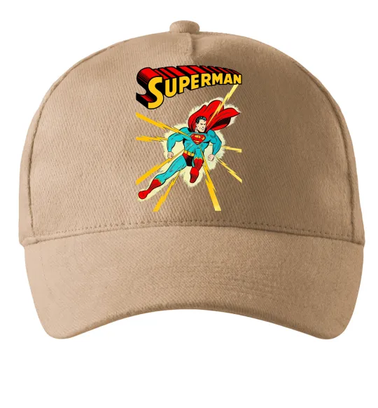 Кепка Superman lightning Песочный фото