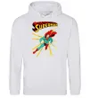 Чоловіча толстовка (худі) Superman lightning Сірий меланж фото