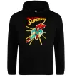 Жіноча толстовка (худі) Superman lightning Чорний фото