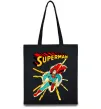 Еко-сумка Superman lightning Чорний фото